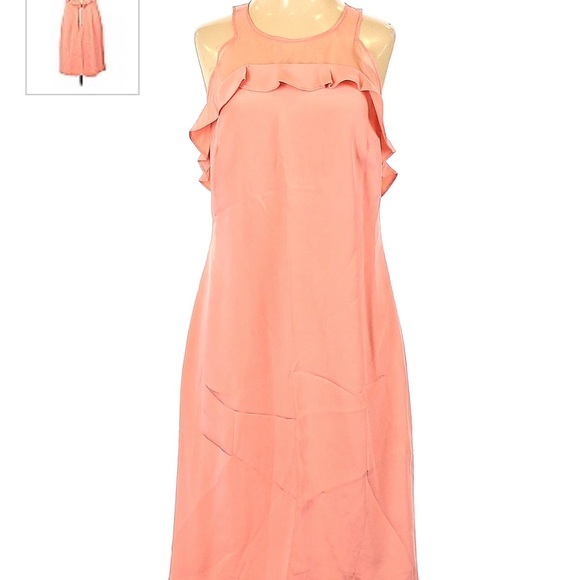 Rebecca Taylor Silk Dress Peach Colored Size 0 - Picture 1 of 13